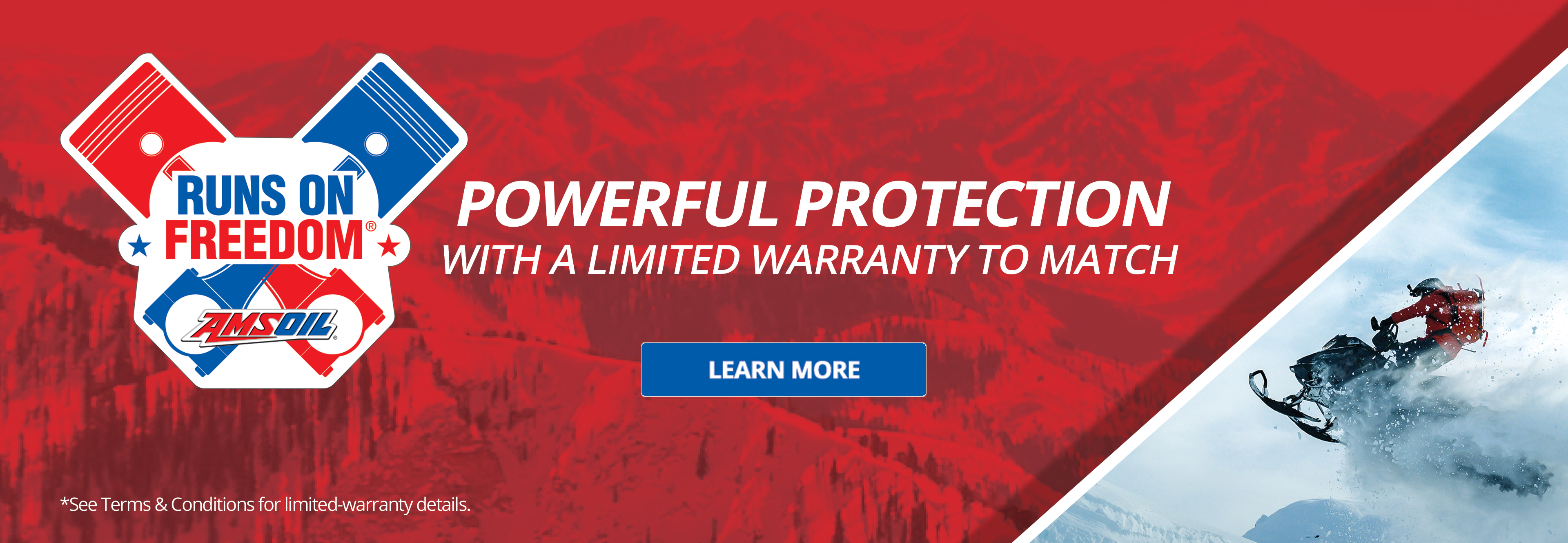 AMSOIL Runs on Freedom, Powerful Protection with a Limited Warranty to Match - Click to learn more