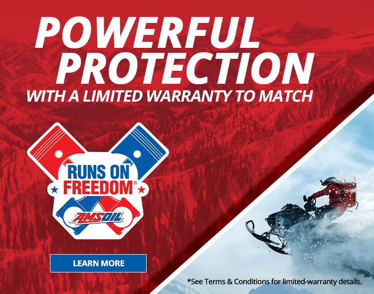 AMSOIL Runs on Freedom, Powerful Protection with a Limited Warranty to Match - Click to learn more