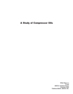 A Study of Compressor Oils