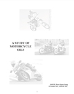 A Study of Motorcycle Oils