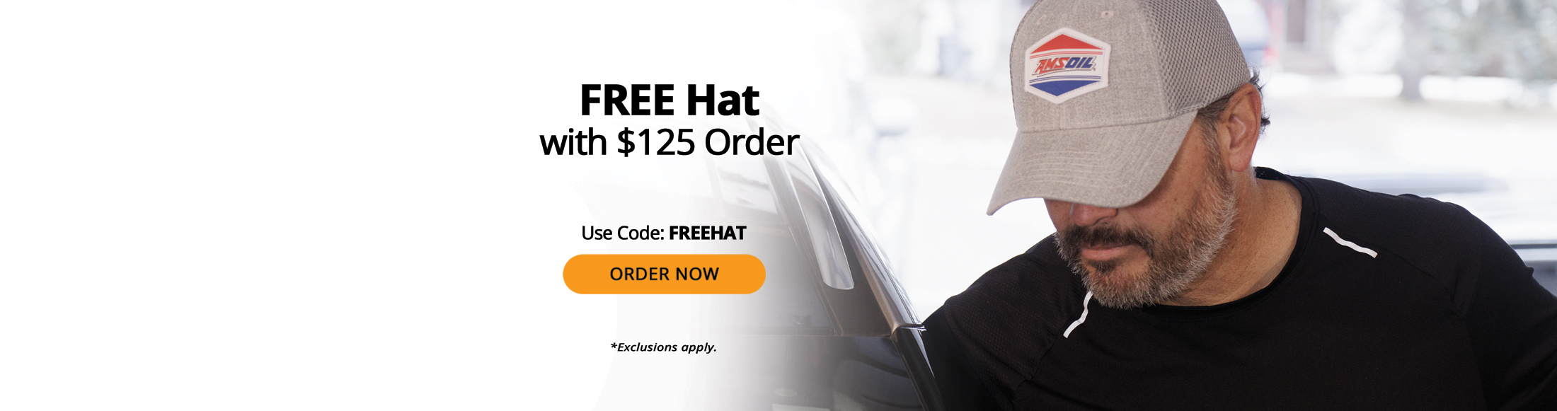 Free hat with $125 order. Use Code: FREEHAT. Order now. *Exclusions apply.